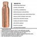 Joint Free Leak Proof Handmade Copper Water Bottle For Home / Office / Traveling 1Ltr